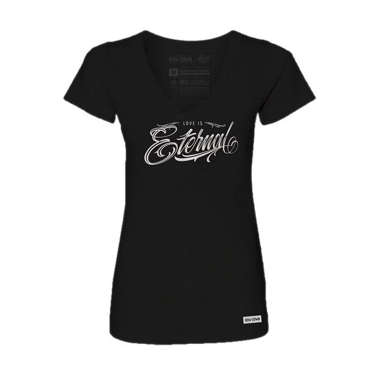 BOW DOWN x MAXX242 Love is Eternal Women's Script Tee